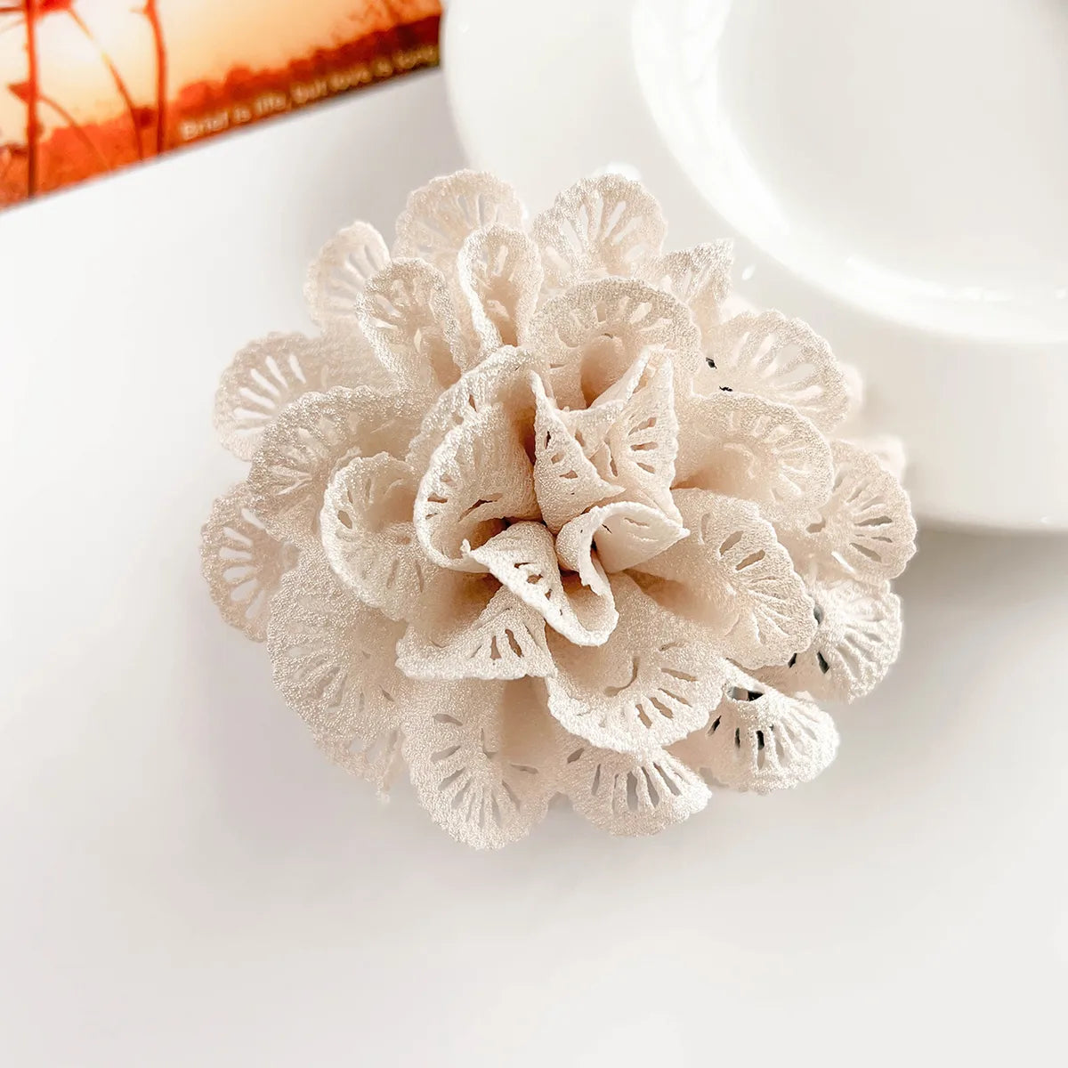 Women'S Casual Simple Style Flower Cloth Hair Claws