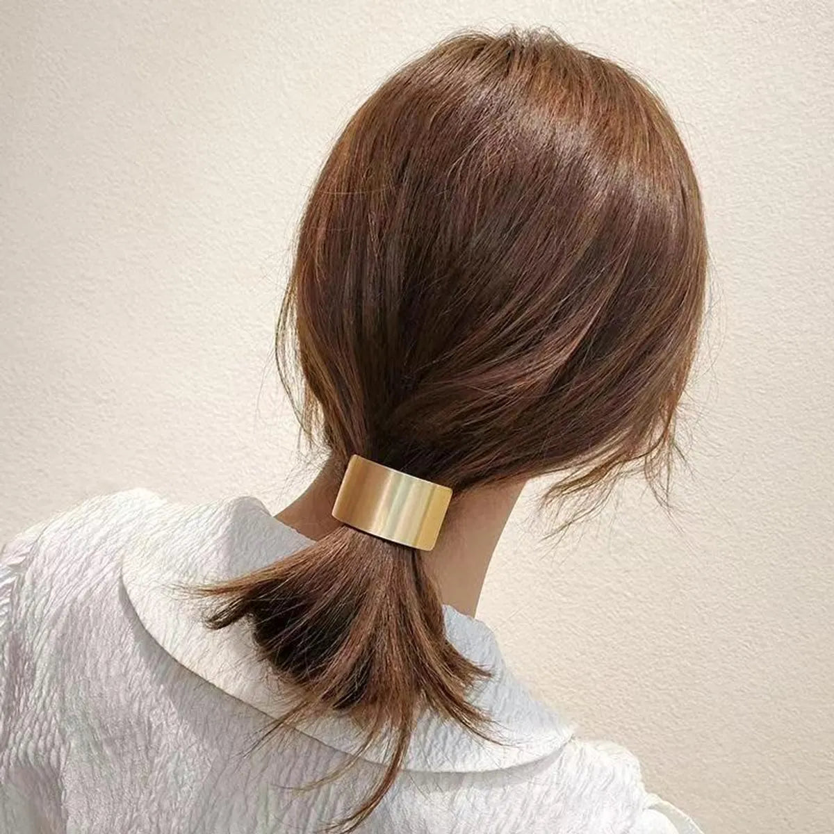 Women'S Casual Simple Style Geometric Solid Color Iron Hair Tie