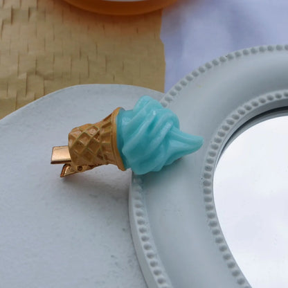 Women'S Casual Simple Style Ice Cream Plastic Resin Epoxy Hair Clip