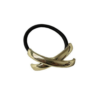 Women'S Casual Simple Style Solid Color Alloy Hair Tie