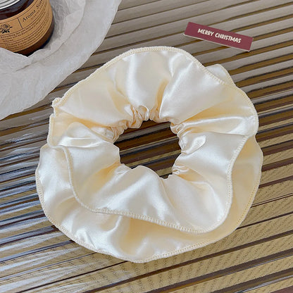 Women'S Casual Simple Style Solid Color Satin Hair Tie