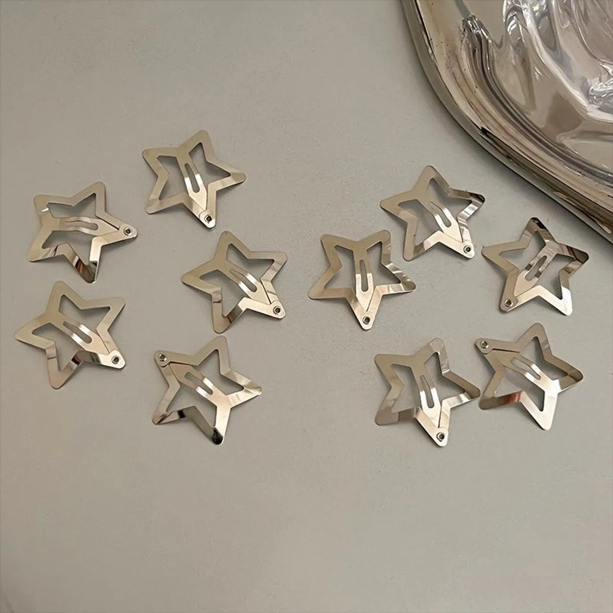 Women'S Casual Simple Style Star Iron Plating Hair Clip