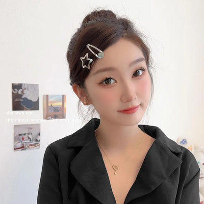 Women'S Casual Simple Style Star Iron Plating Hair Clip