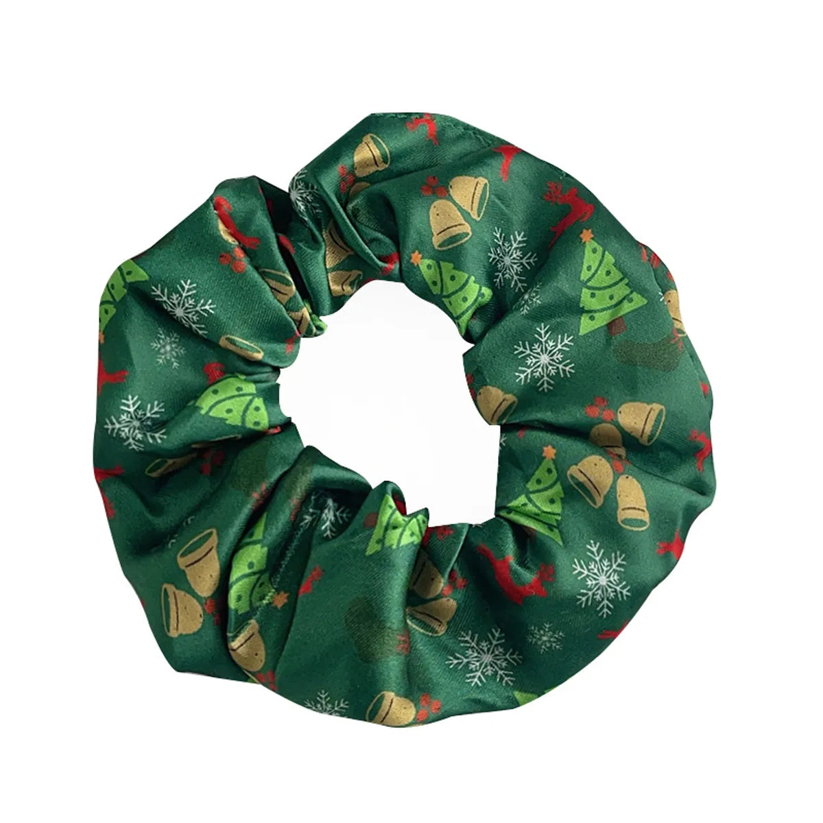 Women'S Casual Simple Style Streetwear Christmas Tree Snowflake Cloth Hair Tie