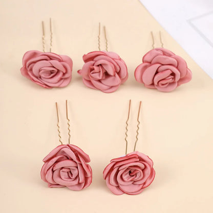 Women'S Casual Simple Style U Shape Metal Plating Inlay Pearl Hairpin