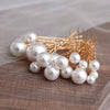 Women'S Casual Simple Style U Shape Metal Plating Inlay Pearl Hairpin