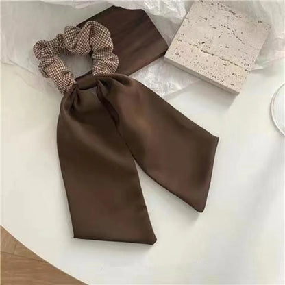 Women'S Casual Sweet Flower Cloth Printing Hair Clip Hair Tie