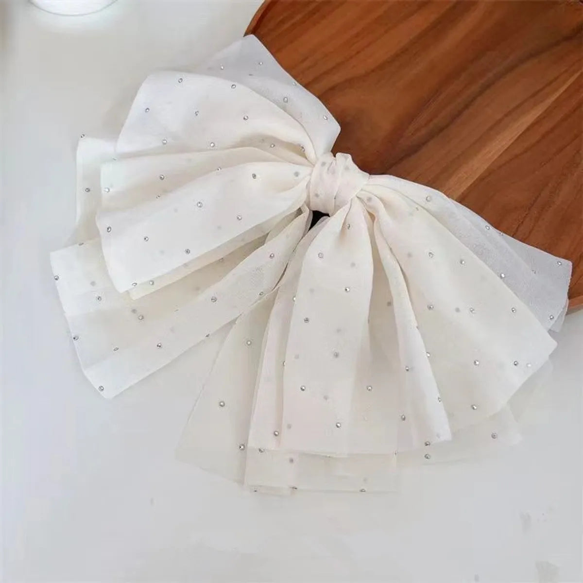 Women'S Casual Sweet Flower Cloth Printing Hair Clip Hair Tie