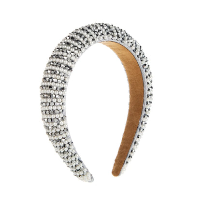 Women'S Casual Vacation Classic Style Color Block Alloy Rhinestone Glass Inlay Rhinestones Hair Band