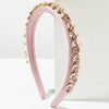 Women'S Casual Vacation Classic Style Geometric Alloy Cloth Inlay Rhinestones Glass Hair Band