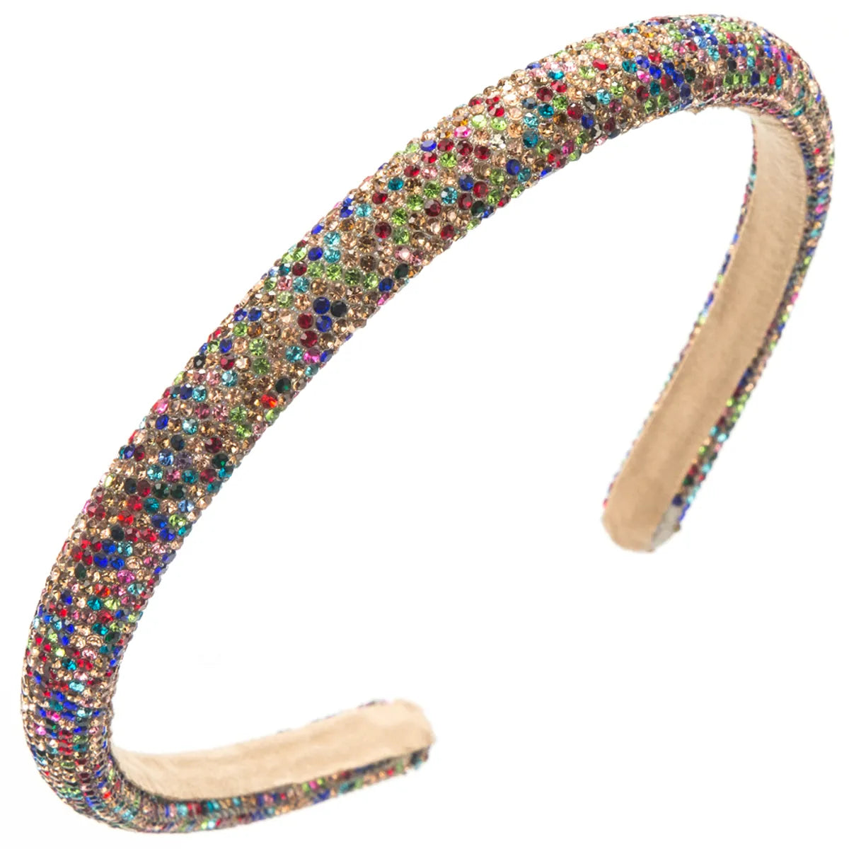 Women'S Casual Vacation Classic Style Geometric Alloy Sponge Inlay Rhinestones Hair Band