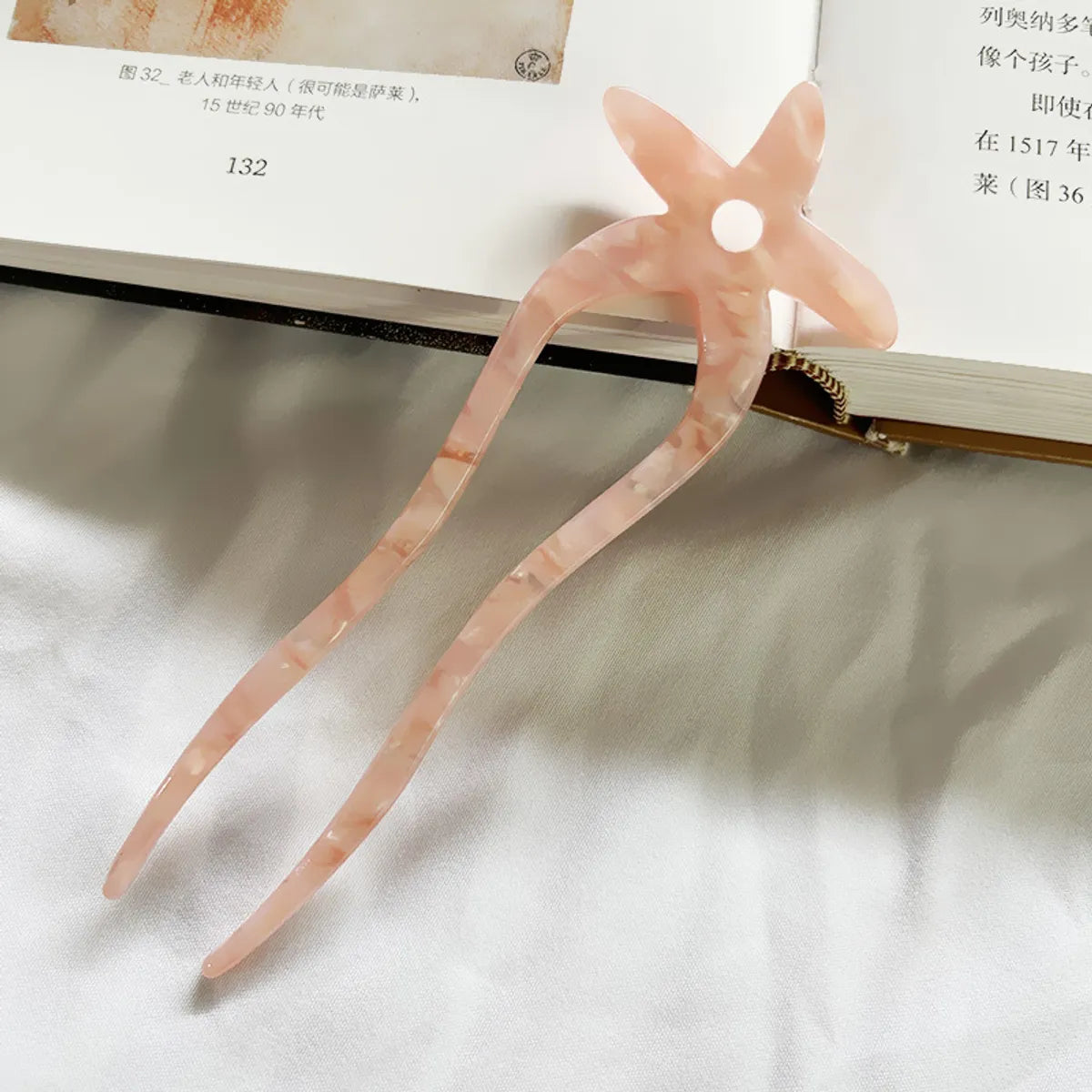 Women'S Chinoiserie Simple Style Star Acetic Acid Sheets Hairpin