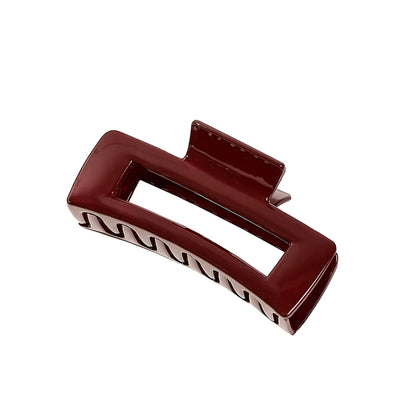 Women'S Chinoiserie Solid Color Plastic Hair Claws