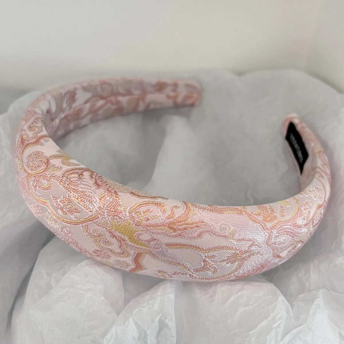 Women'S Chinoiserie Sweet Flower Cloth Embroidery Handmade Hair Band