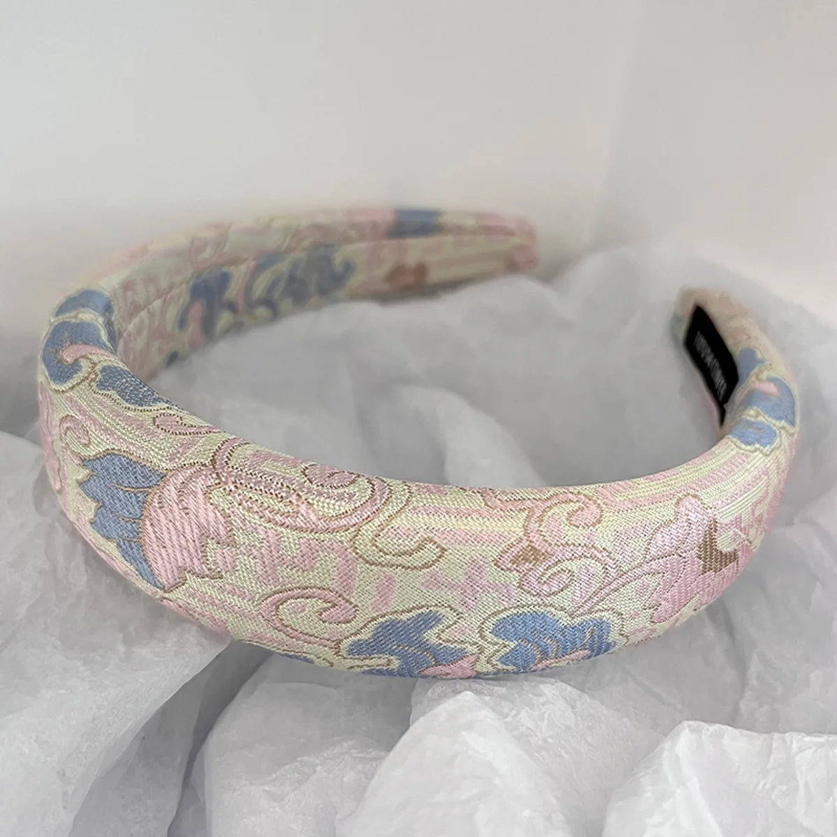 Women'S Chinoiserie Sweet Flower Cloth Embroidery Handmade Hair Band