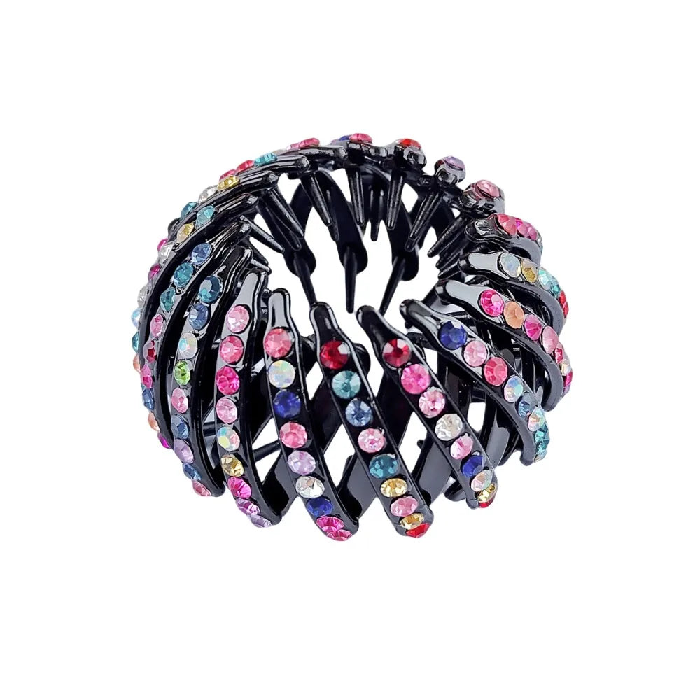 Women'S Classic Style Korean Style Geometric Plastic Inlay Rhinestones Hair Claws