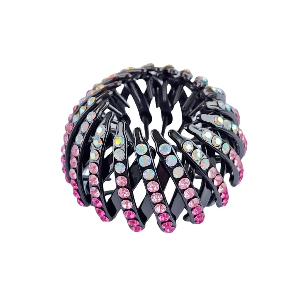 Women'S Classic Style Korean Style Geometric Plastic Inlay Rhinestones Hair Claws