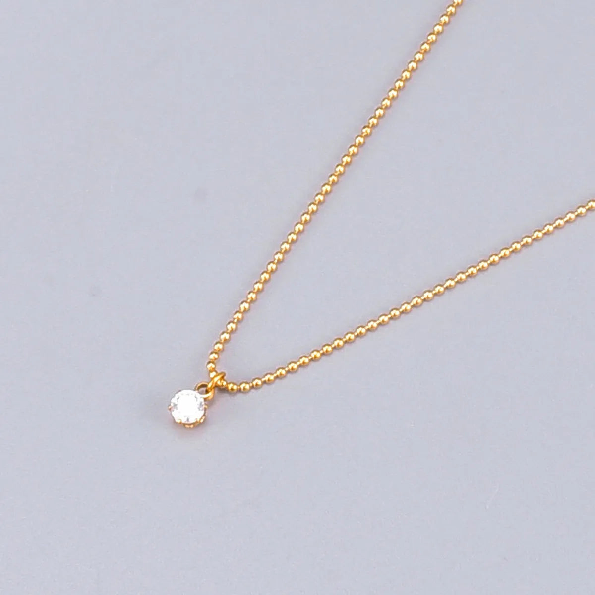 Women's Commute Geometric Titanium Steel Necklace Plating Rhinestones Stainless Steel Necklaces