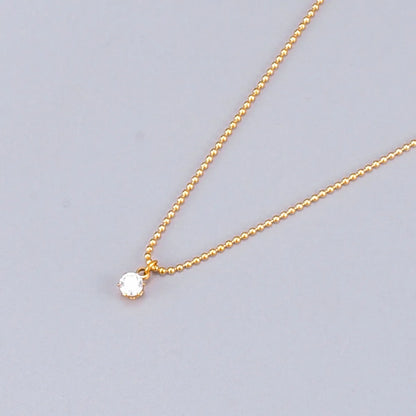 Women's Commute Geometric Titanium Steel Necklace Plating Rhinestones Stainless Steel Necklaces