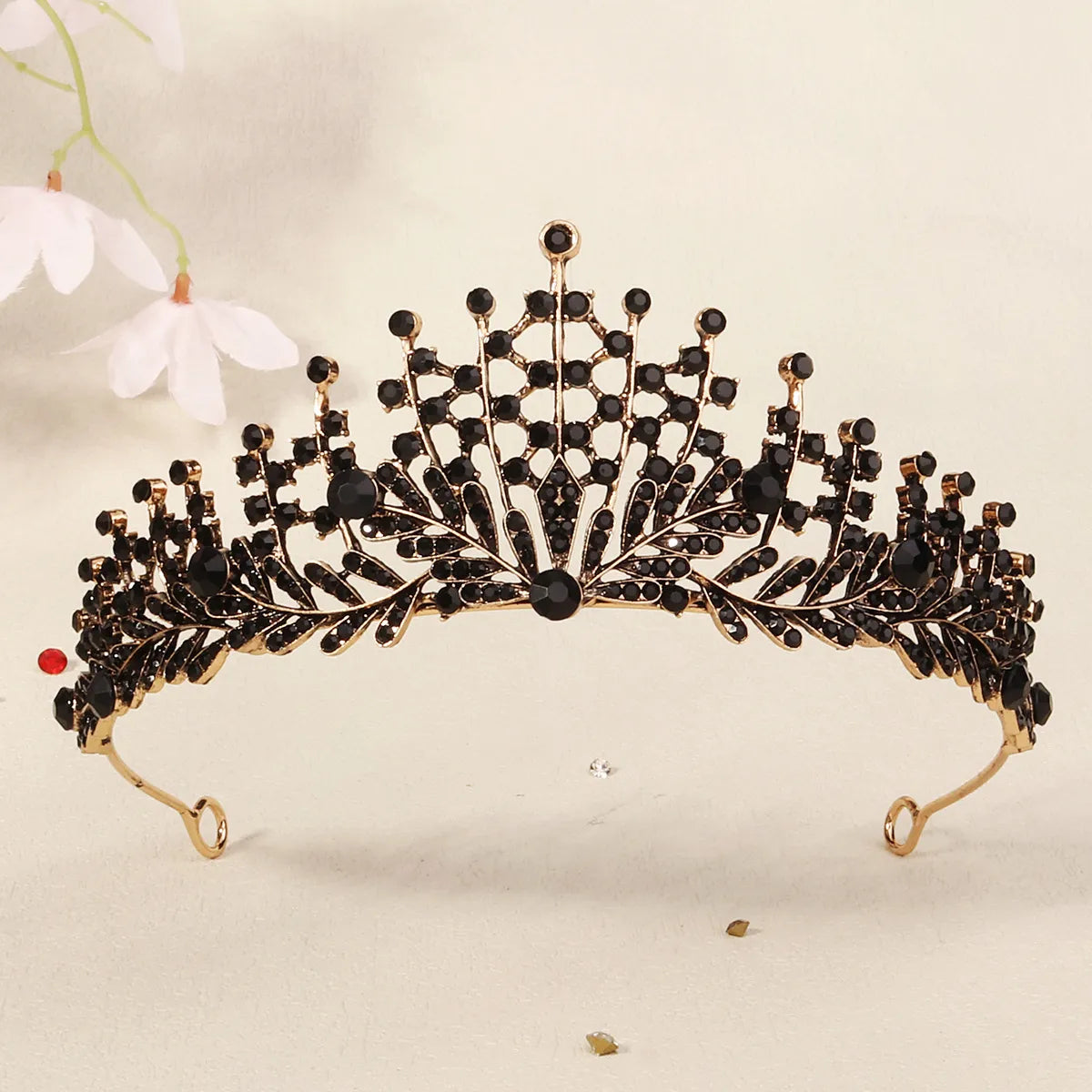 Women'S Cool Style Crown Alloy Inlay Rhinestones Pearl Crown