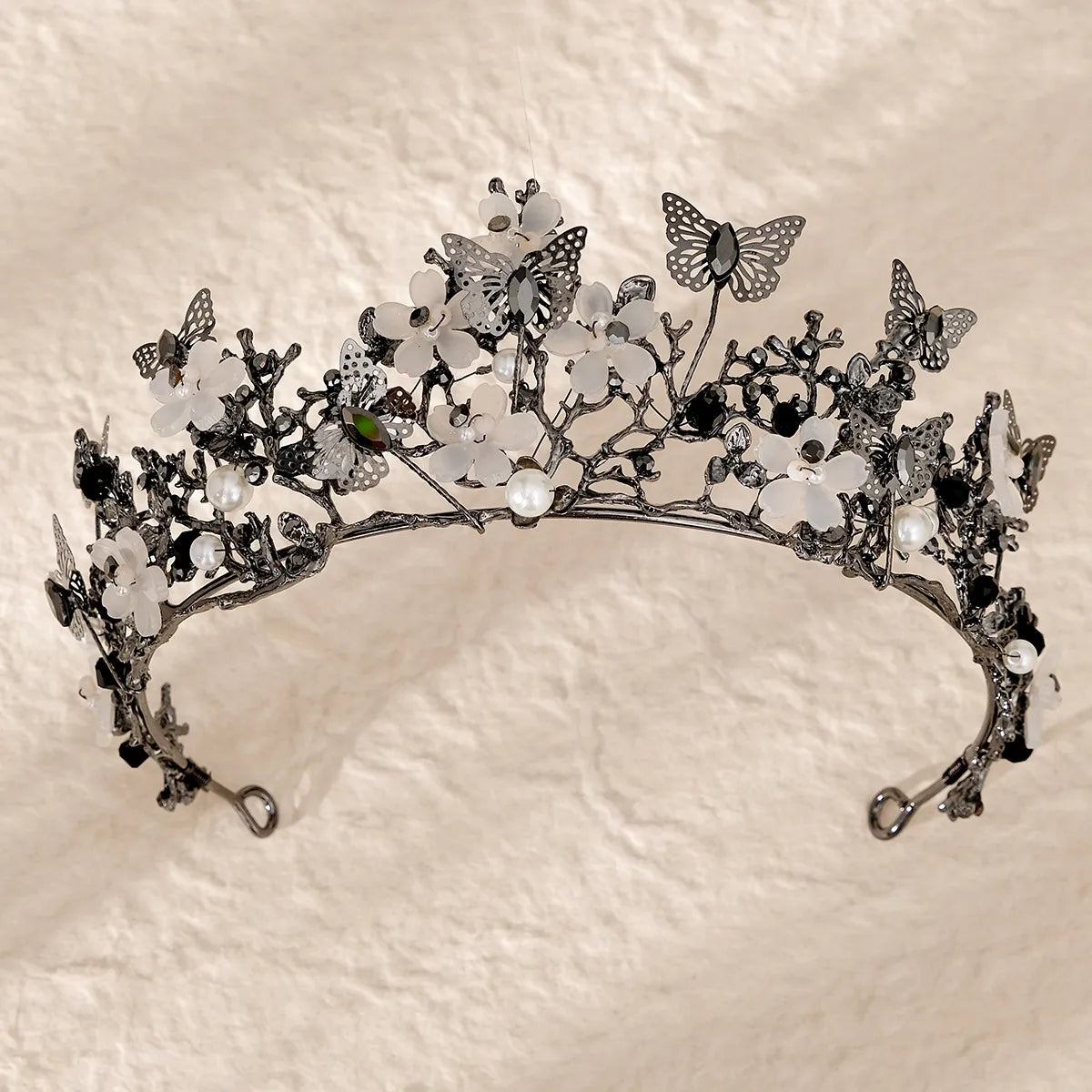 Women'S Cool Style Crown Alloy Inlay Rhinestones Pearl Crown