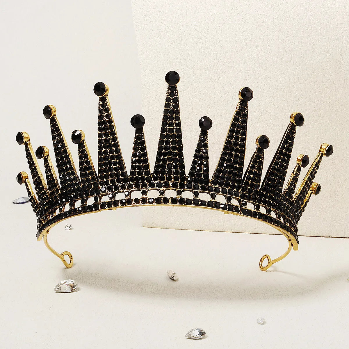 Women'S Cool Style Crown Alloy Inlay Rhinestones Pearl Crown