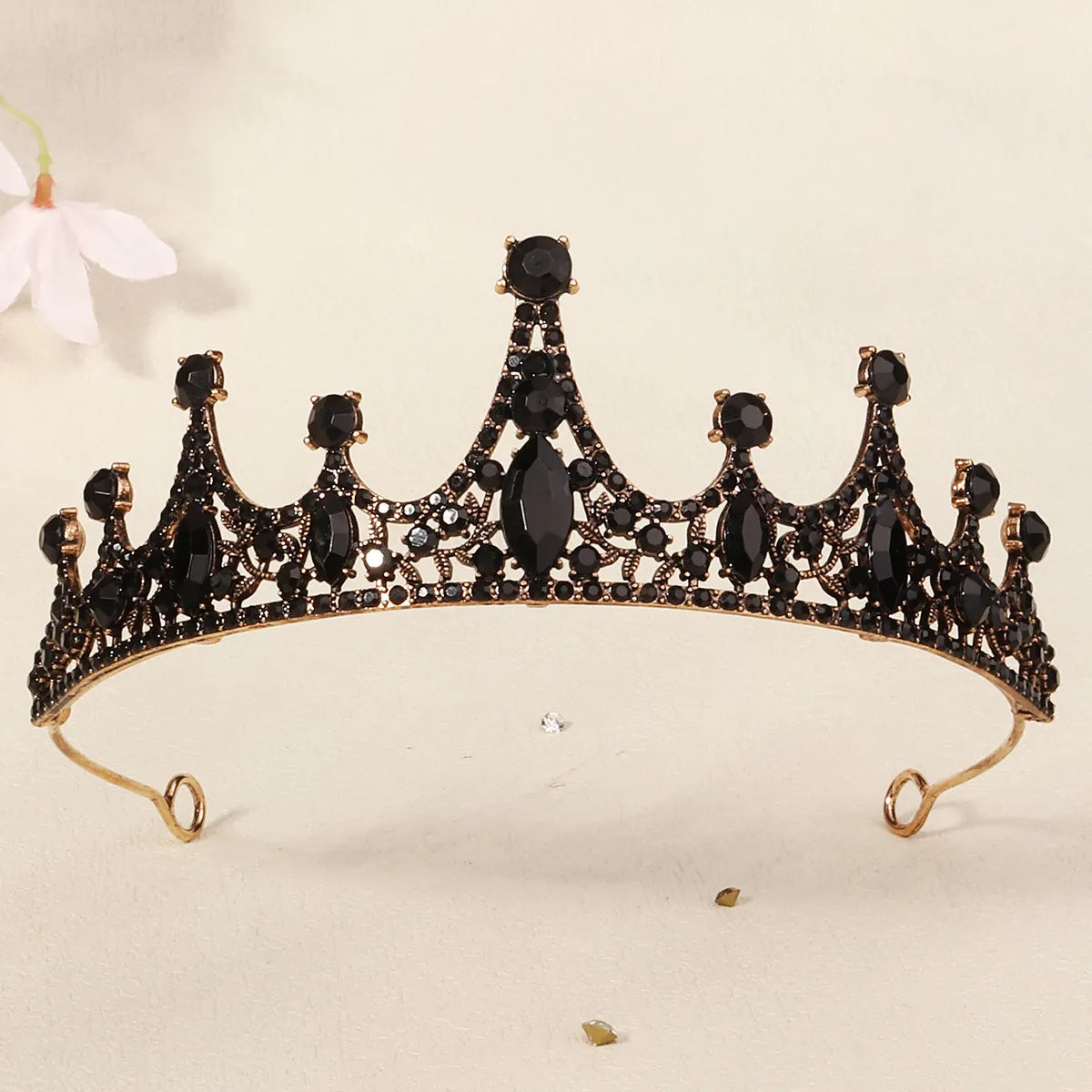 Women'S Cool Style Crown Alloy Inlay Rhinestones Pearl Crown