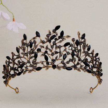 Women'S Cool Style Crown Alloy Inlay Rhinestones Pearl Crown