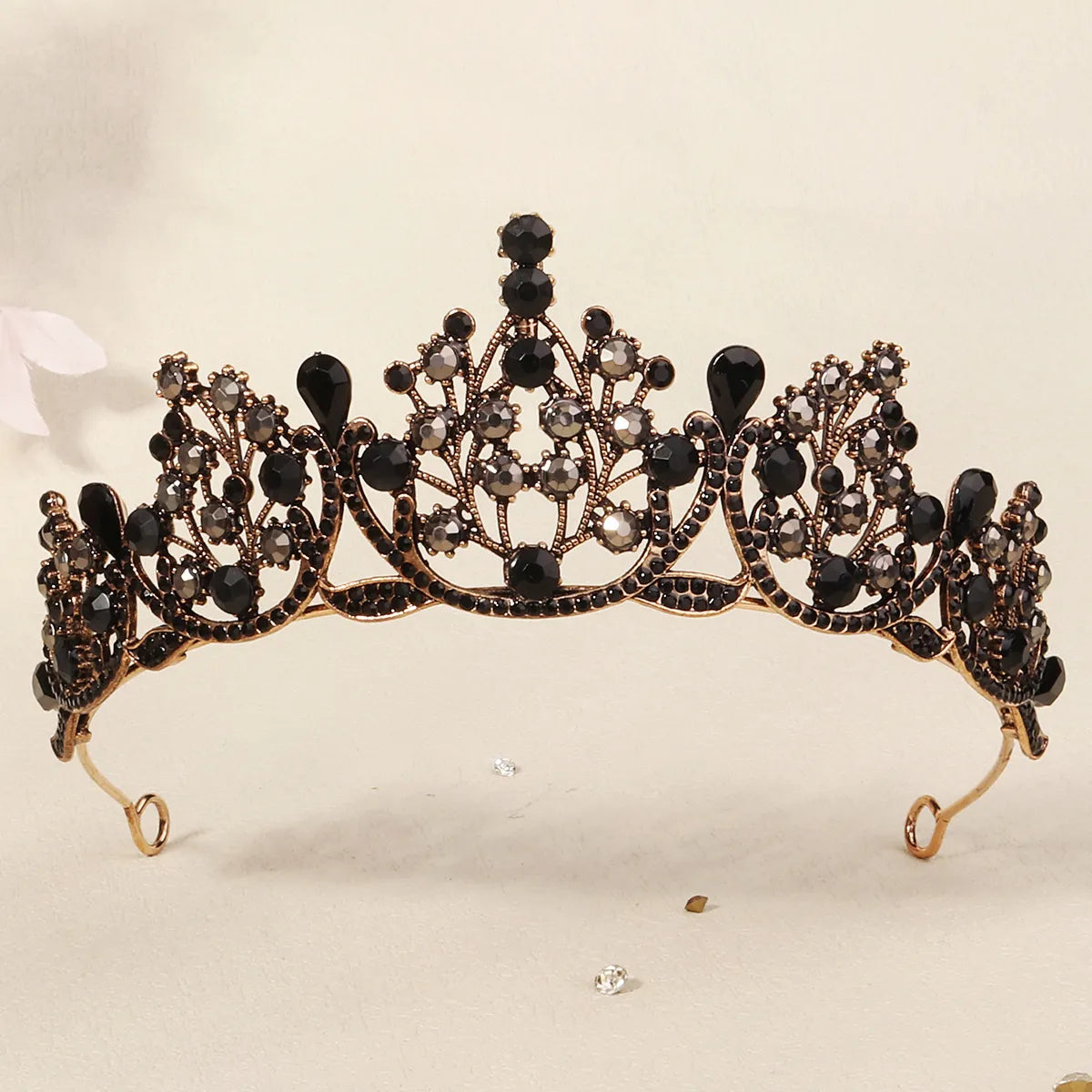 Women'S Cool Style Crown Alloy Inlay Rhinestones Pearl Crown