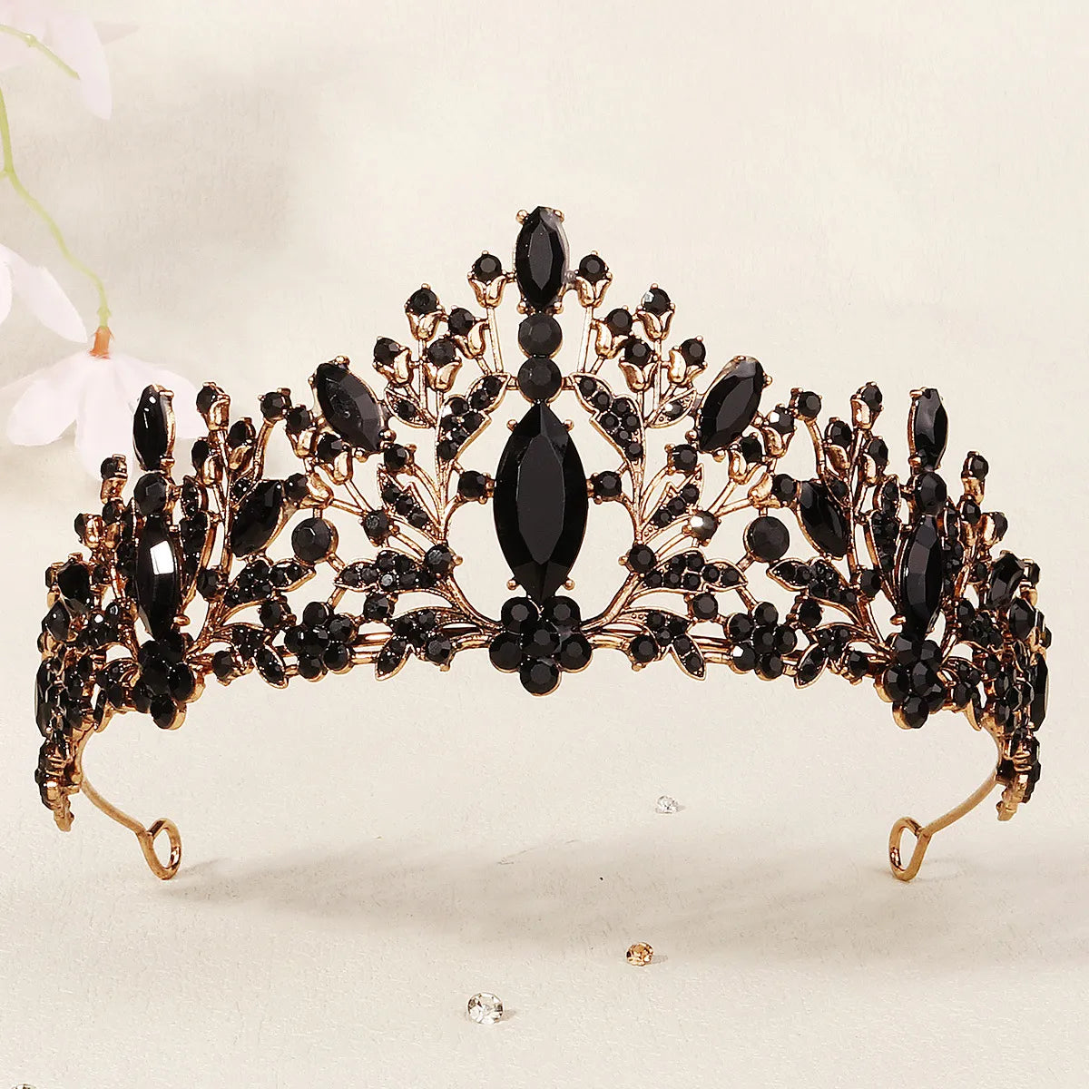 Women'S Cool Style Crown Alloy Inlay Rhinestones Pearl Crown