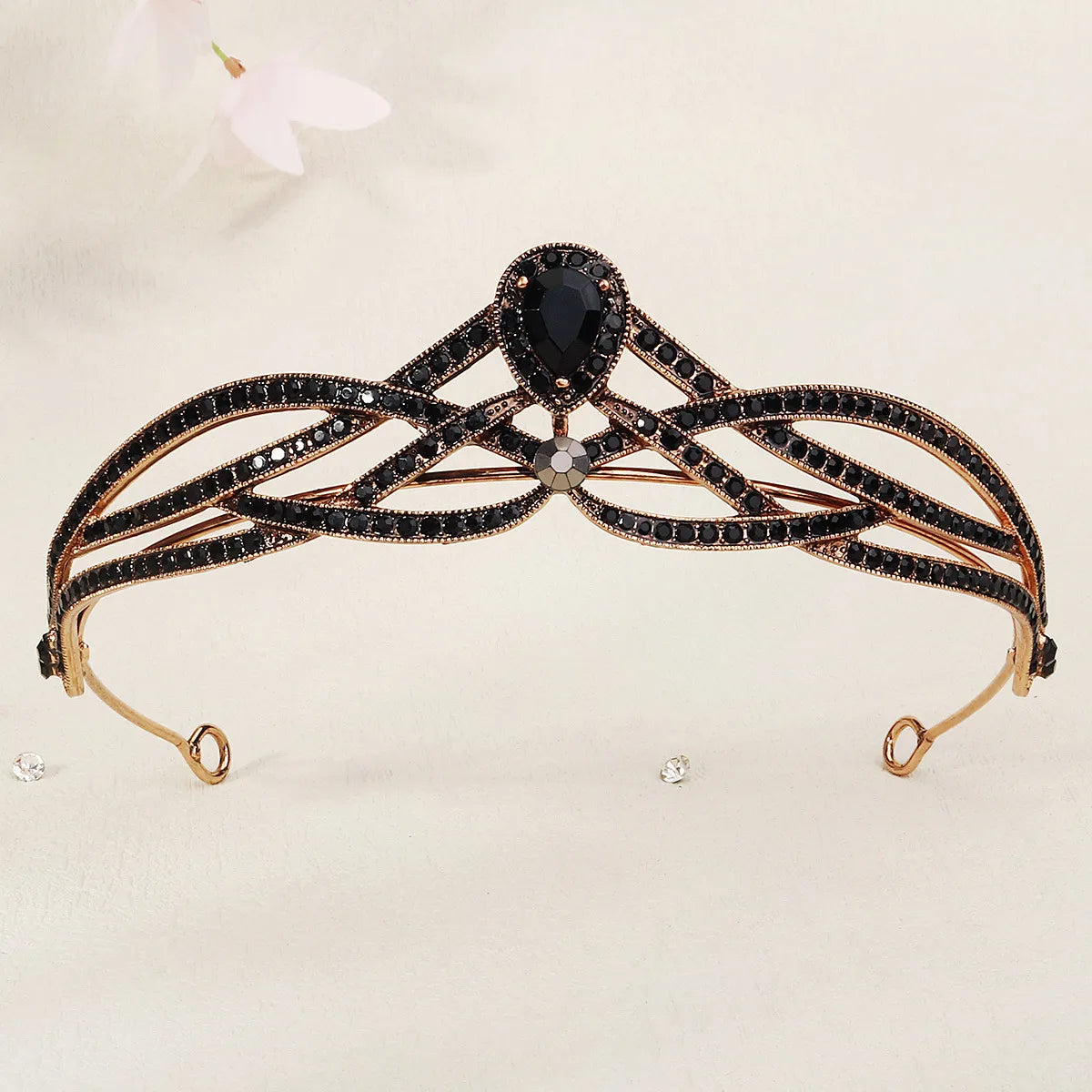 Women'S Cool Style Crown Alloy Inlay Rhinestones Pearl Crown