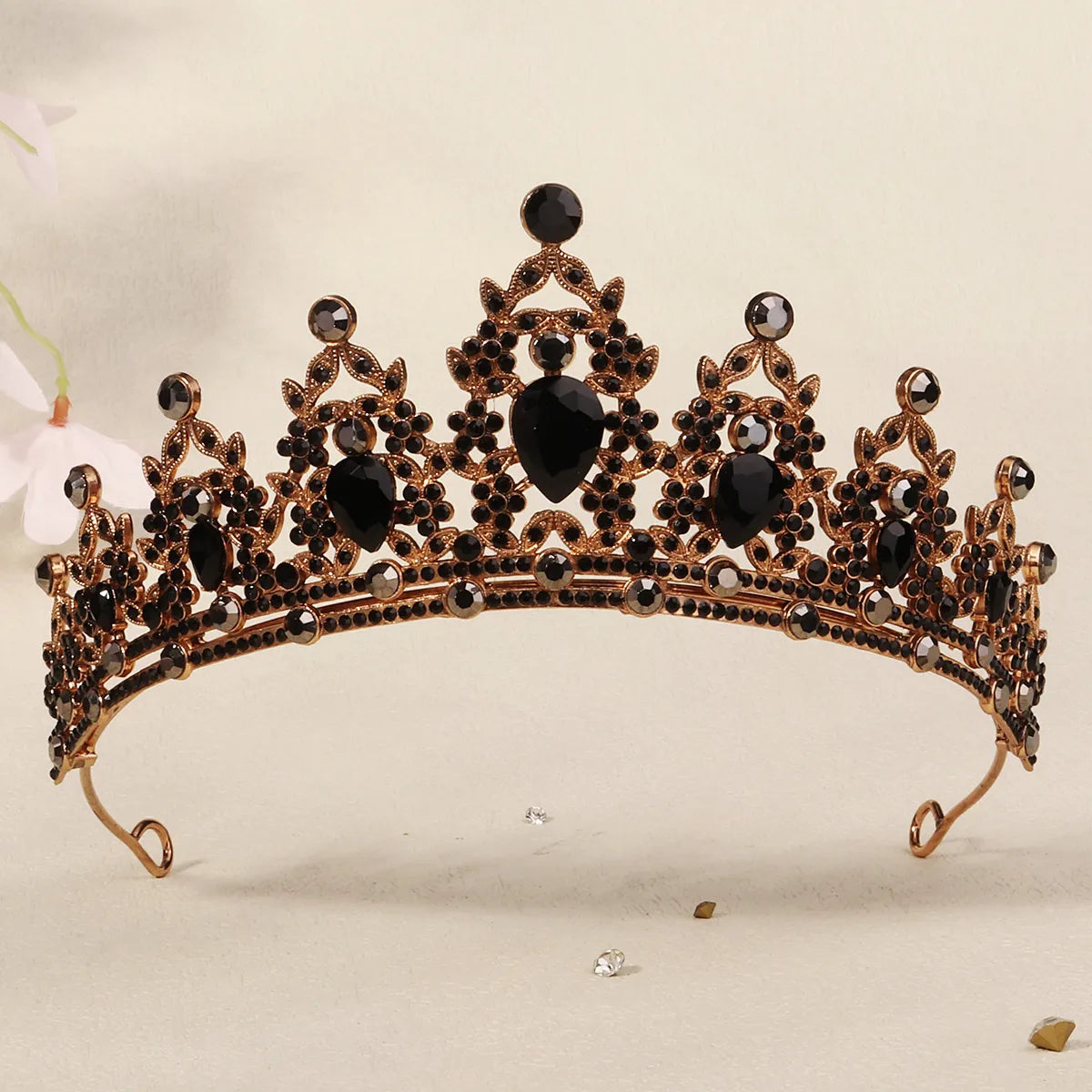 Women'S Cool Style Crown Alloy Inlay Rhinestones Pearl Crown