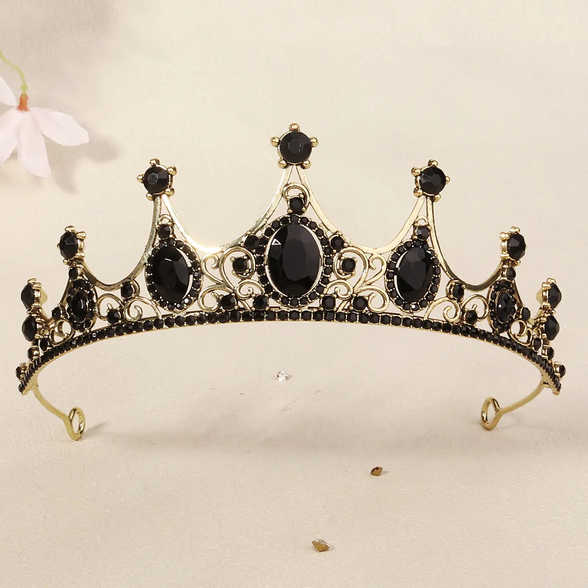 Women'S Cool Style Crown Alloy Inlay Rhinestones Pearl Crown