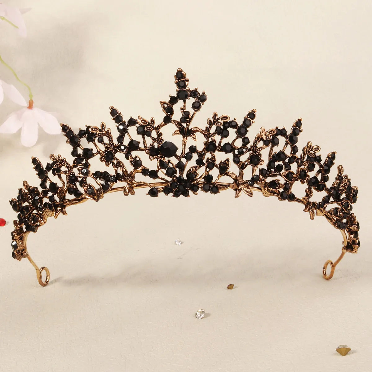 Women'S Cool Style Crown Alloy Inlay Rhinestones Pearl Crown