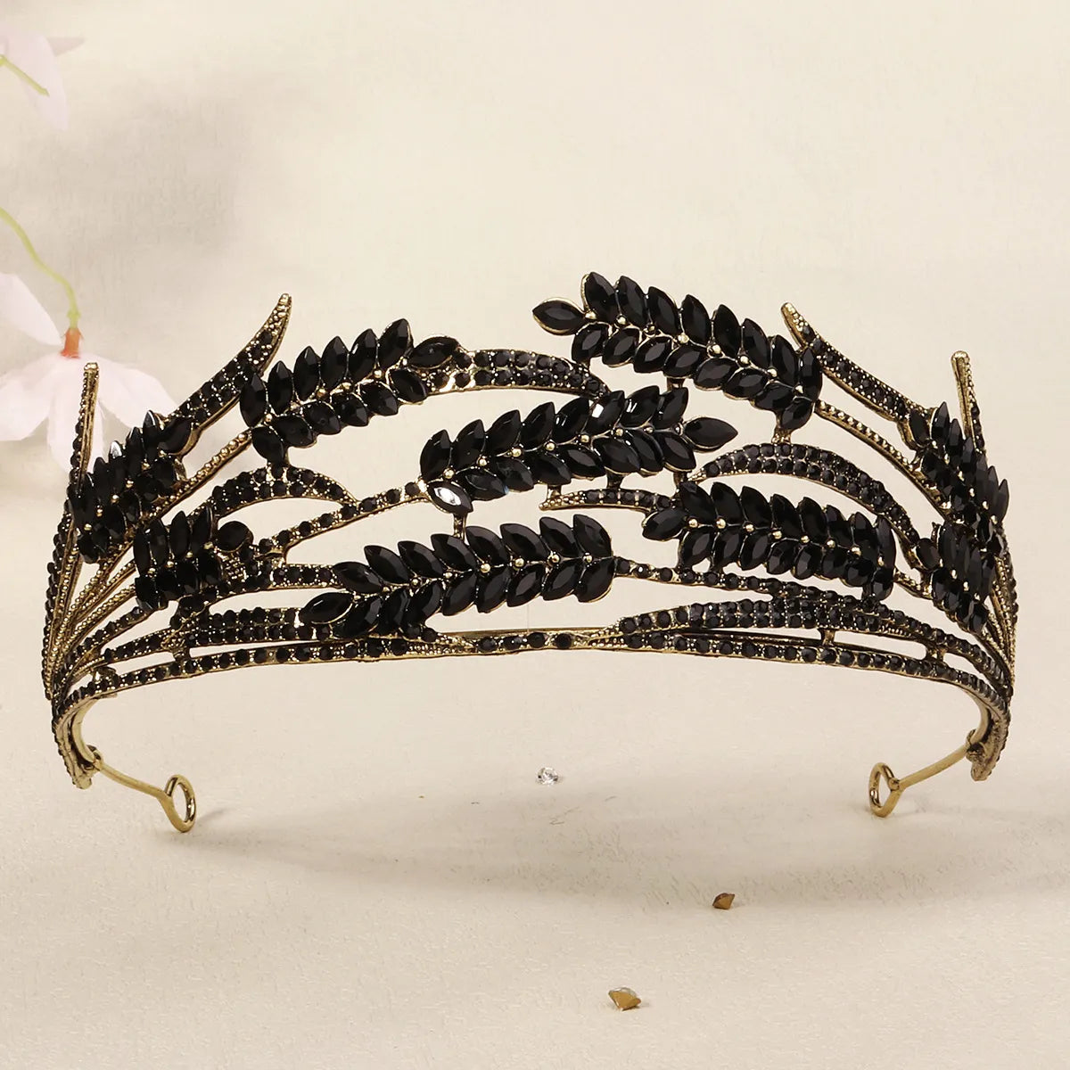 Women'S Cool Style Crown Alloy Inlay Rhinestones Pearl Crown