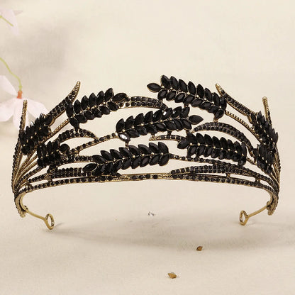 Women'S Cool Style Crown Alloy Inlay Rhinestones Pearl Crown