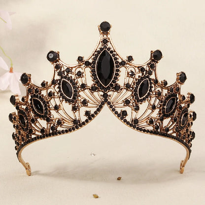 Women'S Cool Style Crown Alloy Inlay Rhinestones Pearl Crown