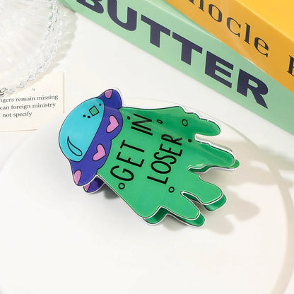 Women'S Cute Alien Arylic Hair Claws