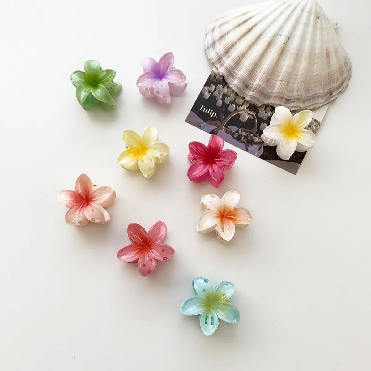 Women'S Cute Basic Sweet Flower Plastic Hair Claws