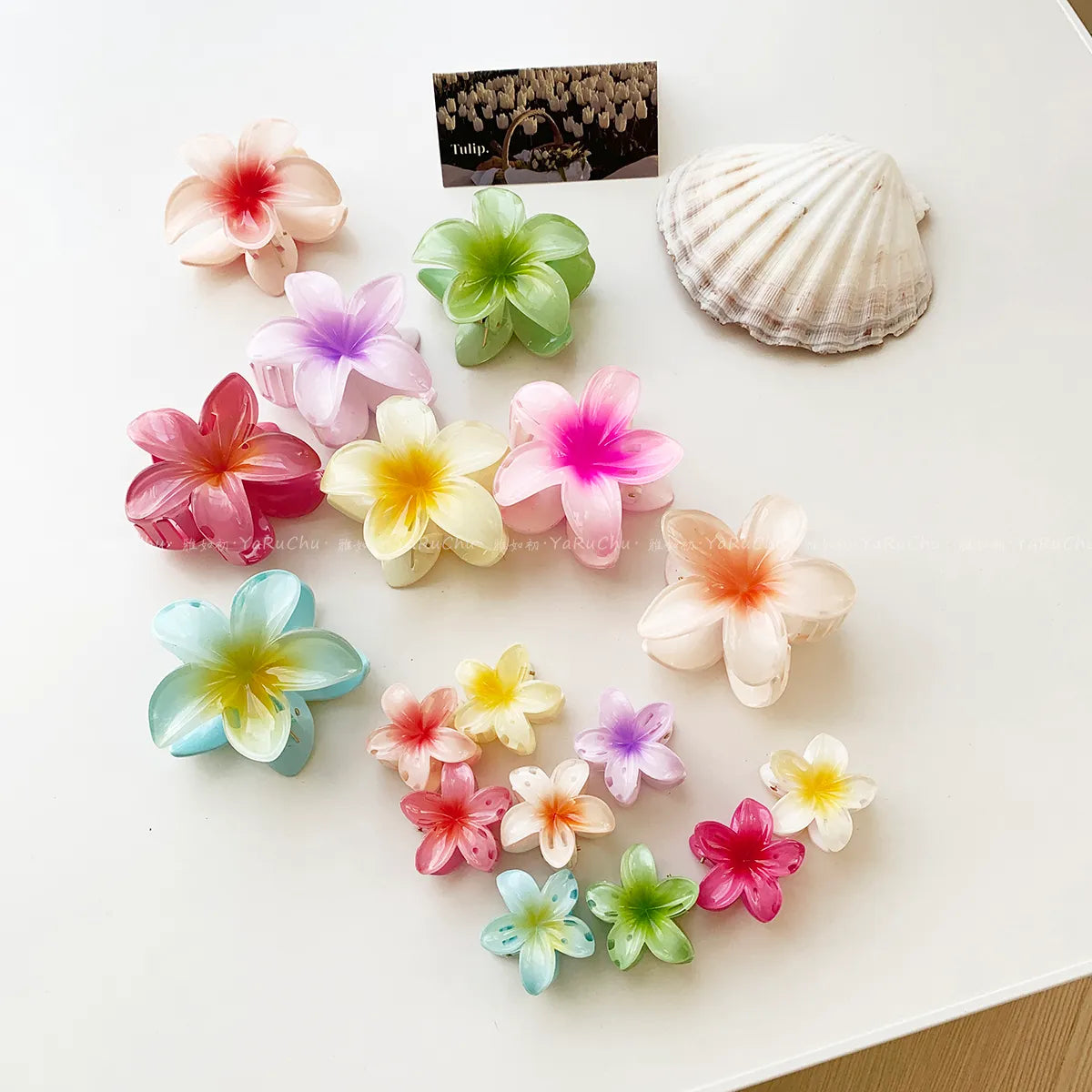 Women'S Cute Basic Sweet Flower Plastic Hair Claws