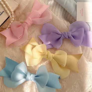 Women'S Cute Bow Knot Gauze Hair Clip