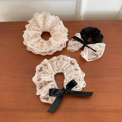 Women'S Cute Bow Knot Lace Lace Hair Tie