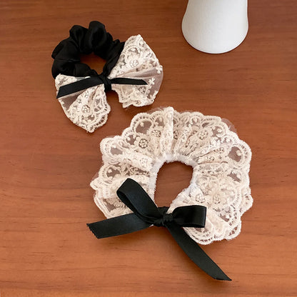 Women'S Cute Bow Knot Lace Lace Hair Tie