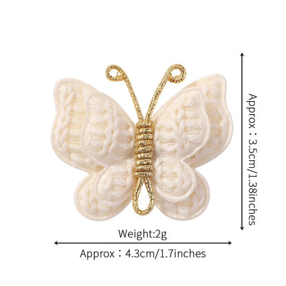 Women'S Cute Butterfly Yarn Hair Clip