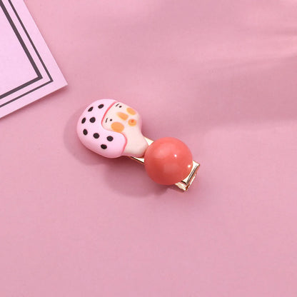 Women'S Cute Cartoon Character Alloy Resin Hair Clip