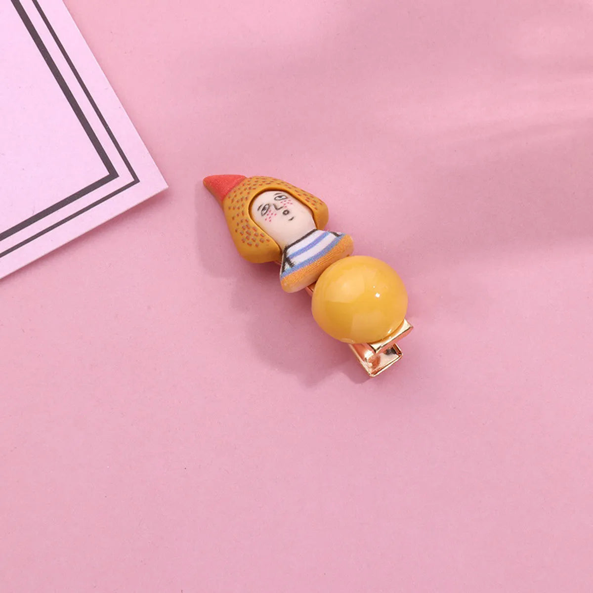 Women'S Cute Cartoon Character Alloy Resin Hair Clip