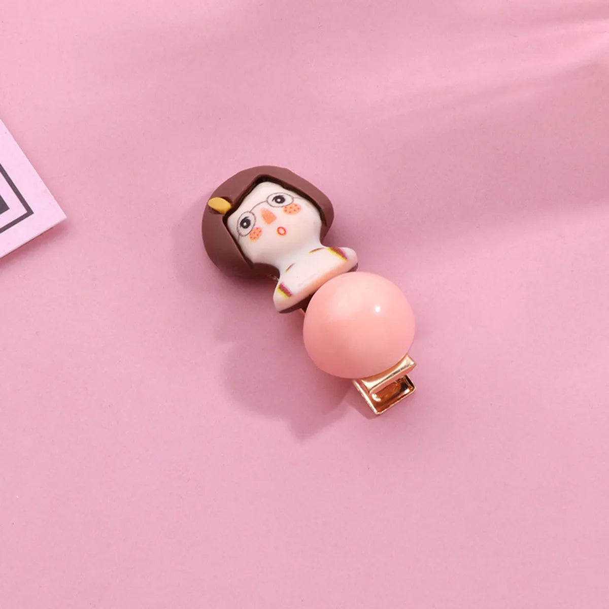 Women'S Cute Cartoon Character Alloy Resin Hair Clip