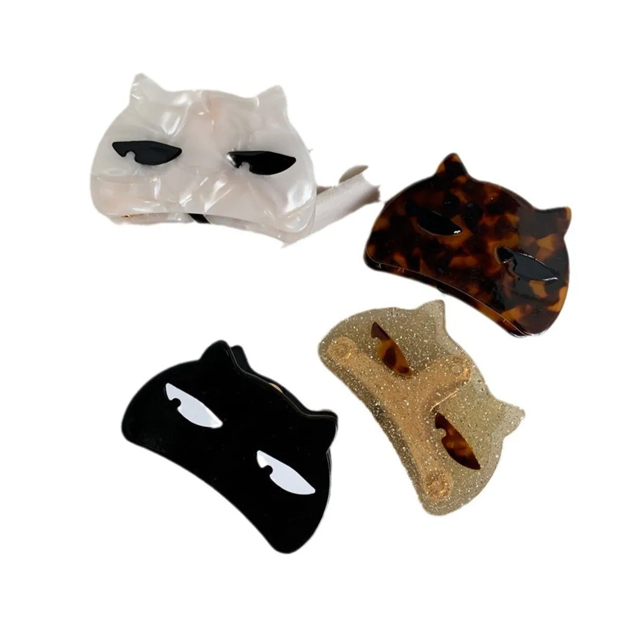 Women'S Cute Cat Acetic Acid Sheets Hair Clip