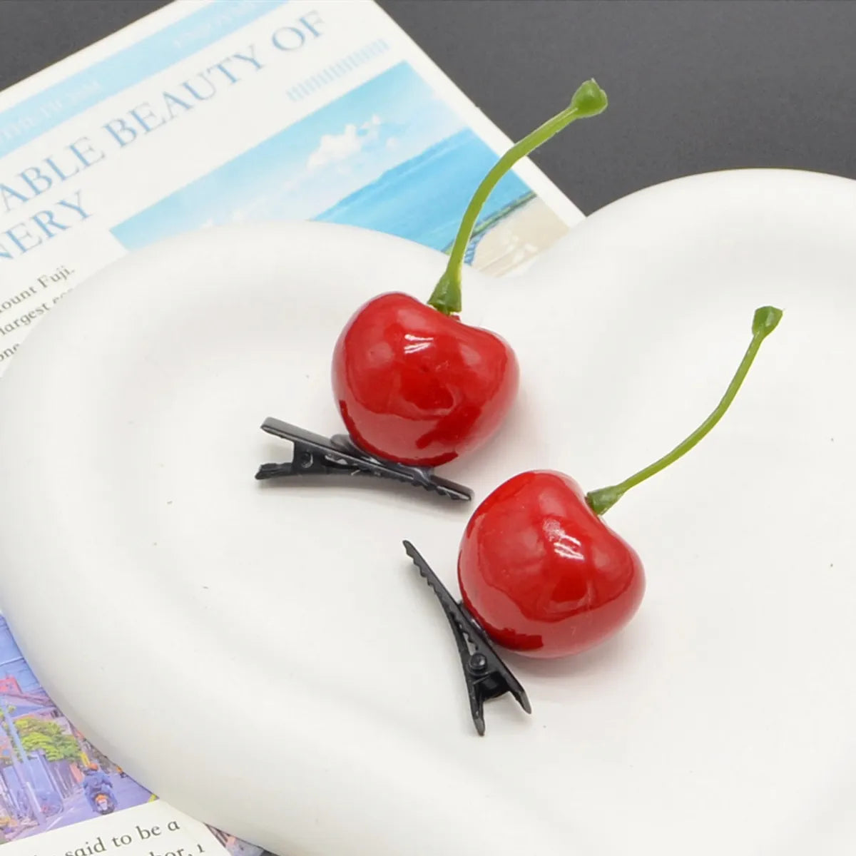 Women'S Cute Cherry Resin Epoxy Hair Clip