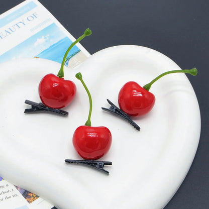 Women'S Cute Cherry Resin Epoxy Hair Clip